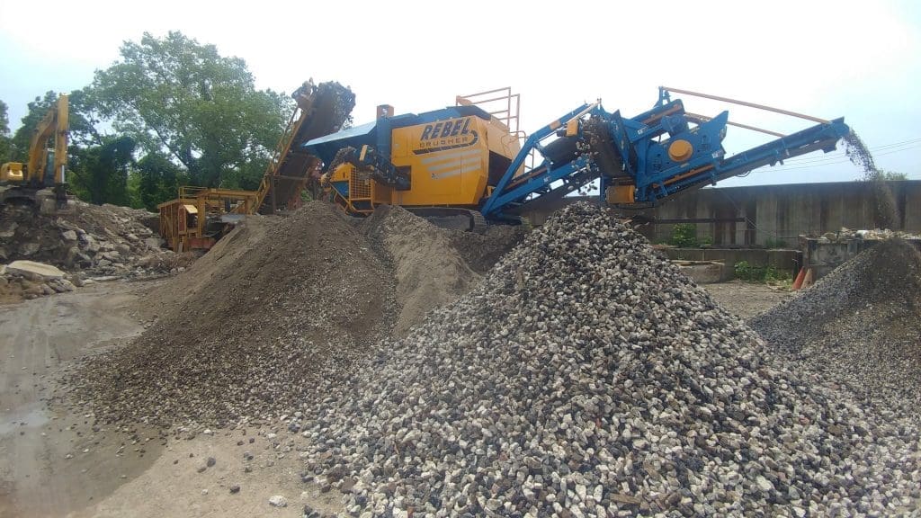 Mountains of Mixed Aggregate